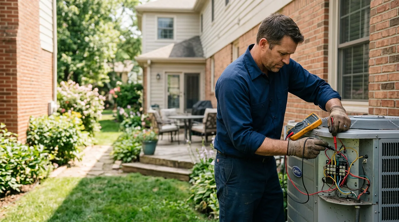 HVAC technician working near Rutland, SD